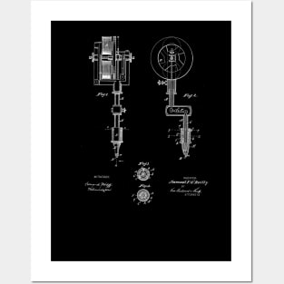 Tattooing Machine Vintage Patent Drawing Posters and Art